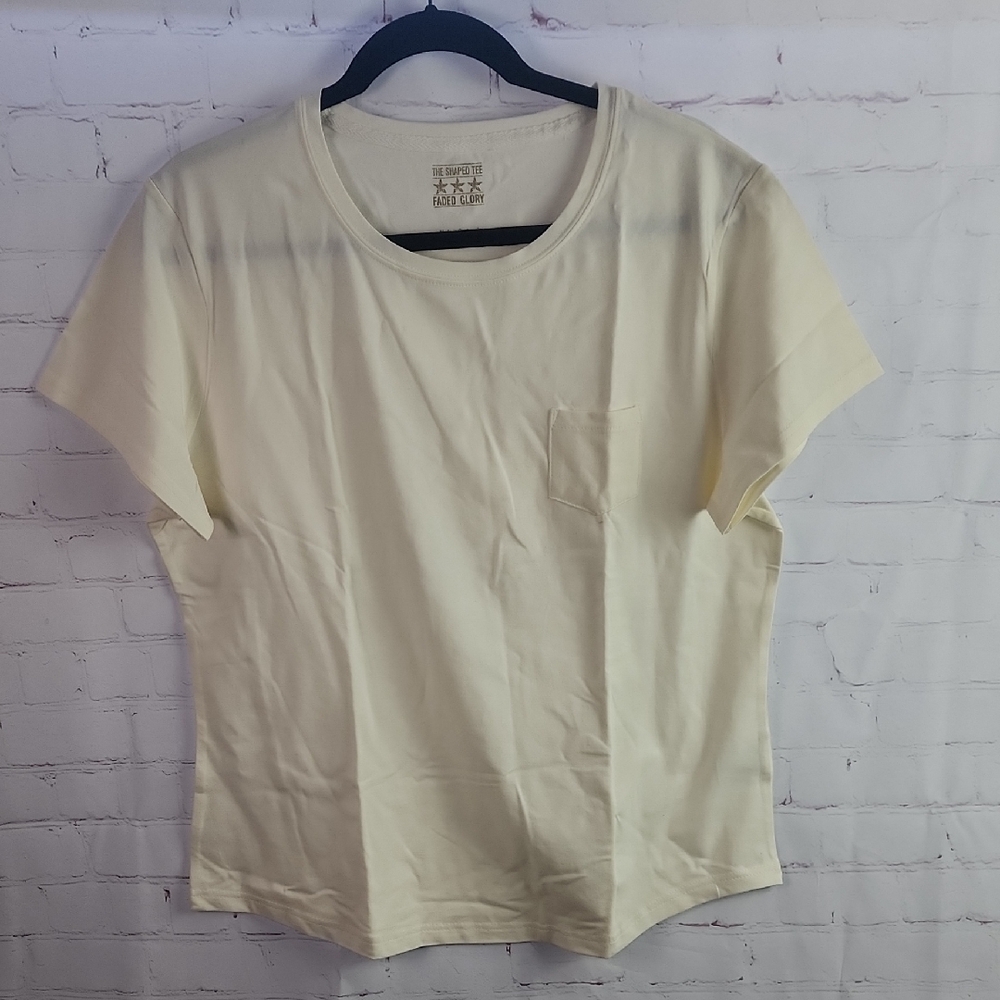 Faded Glory XL Cream Women's Top